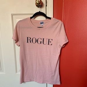 Graphic T-shirt with the word “ROGUE”